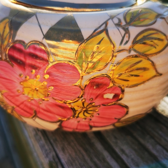 Vintage Price Bros Floral Ceramic Tea Pot - Picture 2 of 16